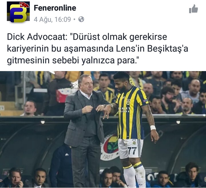 [Fenerbahçe 2017/2018 Sezonu] Genel Tartışma ve Transfer Konusu