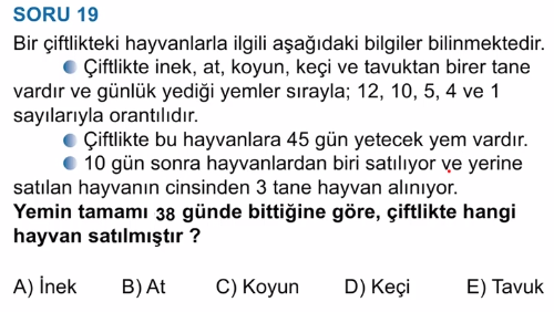 1 oran orantı sorusu (ters orantı) (mikail hoca)