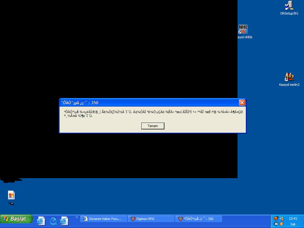  DigimonRPG 447 yükledim HATA... !!!
