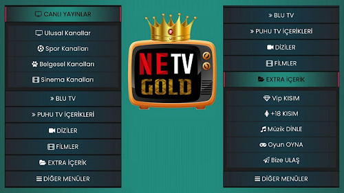 Netv Gold APK v7 İndir 2023 - NeTV Gold APK