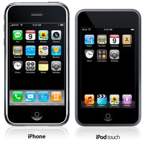  iPod touch vs. iPhone