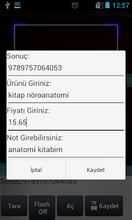  Android QR Code & Barkod Okuma Kaydetme Fiyat Takip Uygulaması