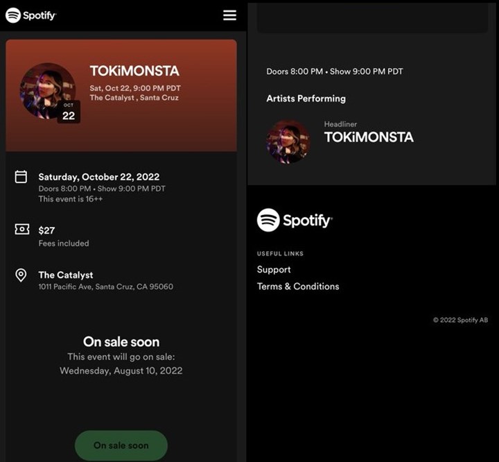Spotify bilet satışına başlıyor