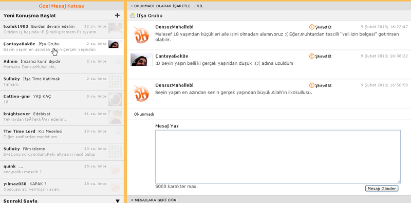 DH KONU DIŞI İFŞA ve ANTİ TROL ÜYELER GRUBU