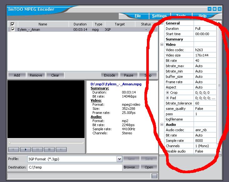  allok 3gp converter yardımm!!
