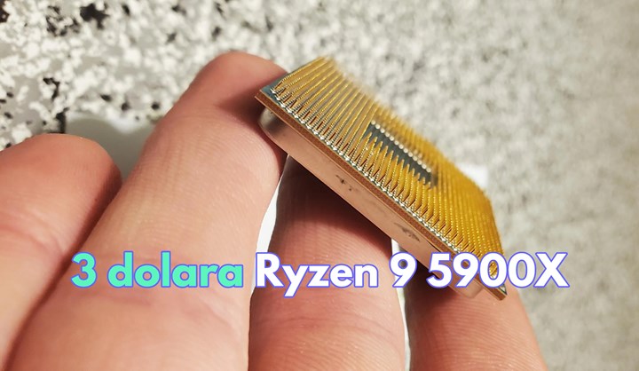 Bir Reddit kullanıcısı 3 dolara aldığı pinleri bükülmüş Ryzen 9 5900X’i hayata döndürdü