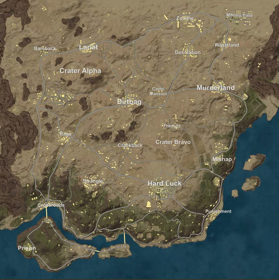Çöl Haritası (Minimap Paylaşıldı) | Miramar