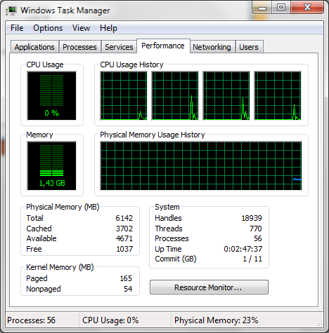  64bit de 6gb ram sorunu ...