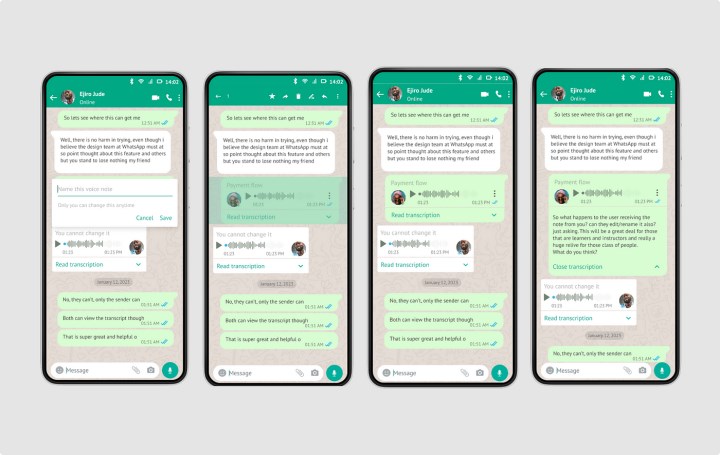 WhatsApp’ta sesli mesajları metne dönüştürme özelliği Android’e geliyor