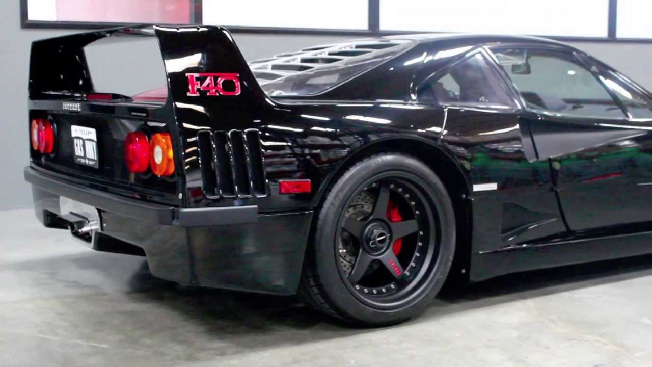  Mat Siyah Ferrari F40
