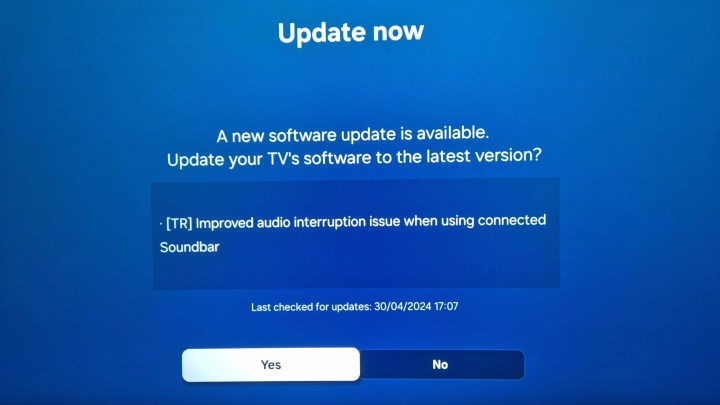 Samsung, TV'lerde soundbar sorunu için güncelleme yayınladı