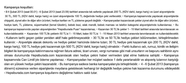  Hepsiburada 4-6 Şubat Hediye Çeki Kampanyası