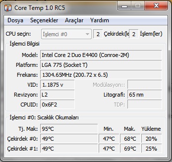  CPU'm artık çok ısınmaya başladı