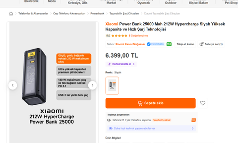 SADECE KALİTELİ POWERBANK ve TELEFON SARJ ÜRÜNLERİ FIRSATLARI (Resimli ve Linkli)