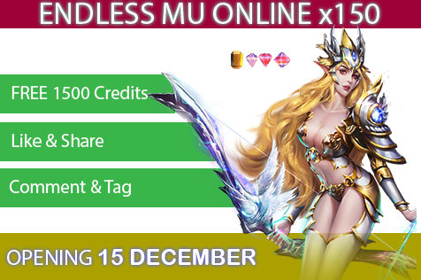 [AD] Endless MU Online | x150 Dynamic | No FO, No Max | Launch 15 DECEMBER