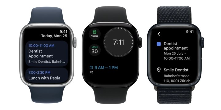 Google, Apple Watch için Takvim uygulamasını yayınladı