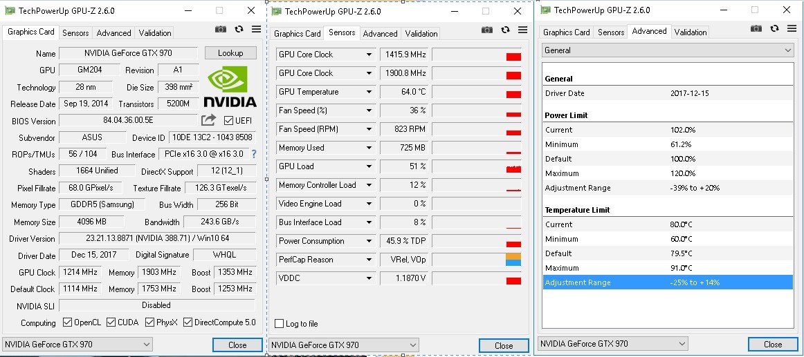 Asus strix gtx 970 e oc yaptım sizce değerler nasıl?