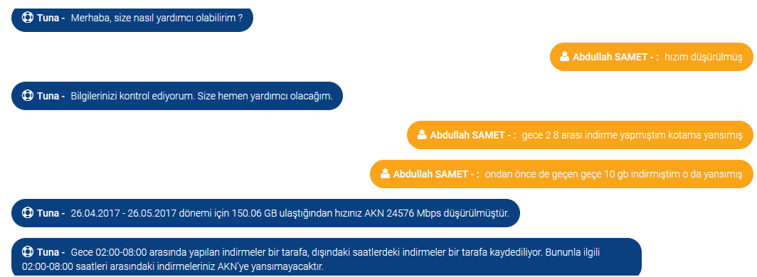 TurkNet konuştu; Kota, AKN ve Altyapı gerçeği