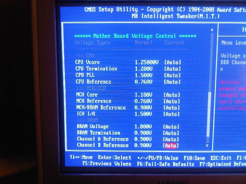  OCZ DDR2 PC2-8500 1066MHz ram bios ayarları