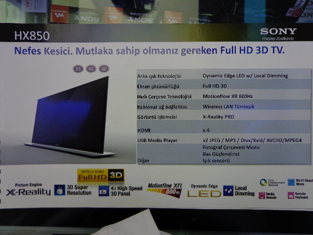  2012 SONY 3D LED TV MODELLERİ [ANA KONU]