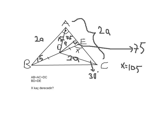  Geometri açı sorusu