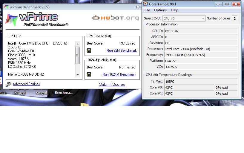  WPRIME süper bir CPU Benchmark.Haydi Kendine Güvenenler?( SIRALAMALI...)