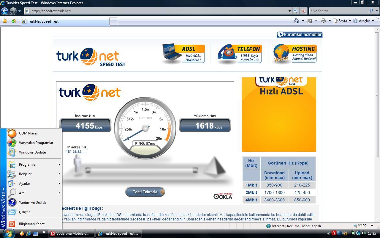  3G MOBİL MODEM HIZ TESTLERİ << ANA BAŞLIK