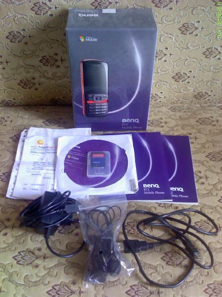  Benq E72-Windows Mobile 6-Wifi-Bluetooth-2mp Kamera-140TL-takas-kredi kartı