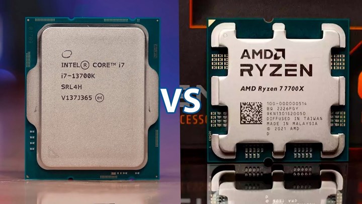 AMD Ryzen 7 7700X ve Core i7 13700K karşı karşıya! İşte oyun performans testleri