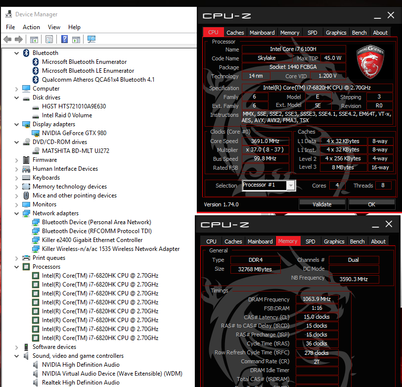  MSI GT72S Dominator Pro + GTX 980 Extreme OC (Kullanıcı İncelemesi)