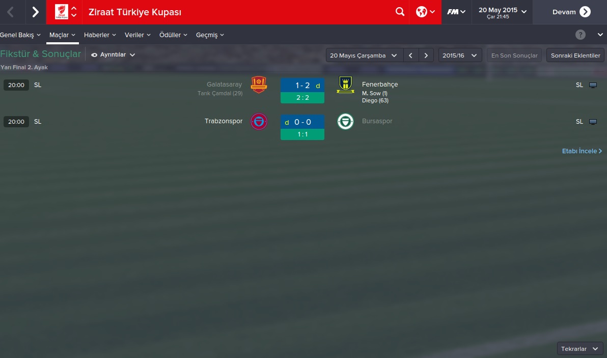  Galatasaray İle Yeniden Eski Günlere (FM 2015)