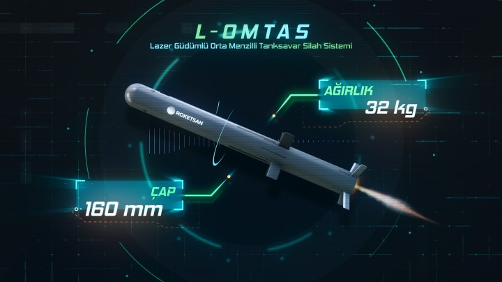 Orta menzilli tanksavar Roketsan L-OMTAS ilk kez tanıtıldı