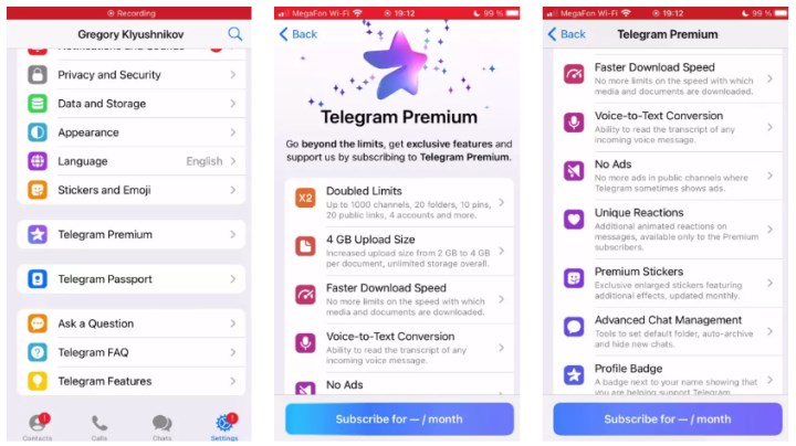 Telegram Premium aboneliğinin maliyeti ortaya çıktı