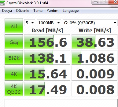  FLASH DISK TEST BAŞLIĞI!!!