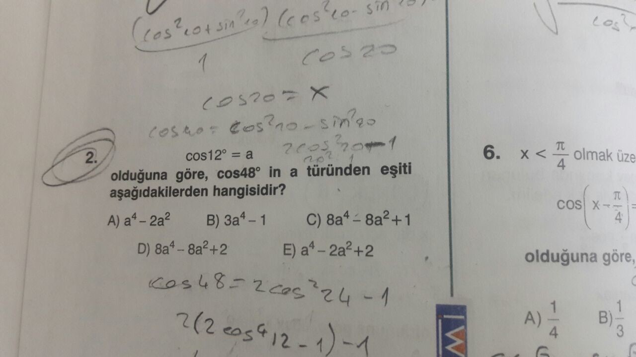 Çerez trigonometri sorusu