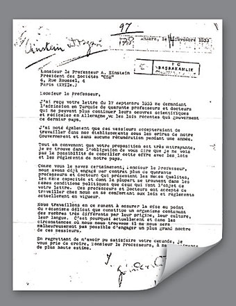  Einstein'ın teklifini İnönü reddetmiş