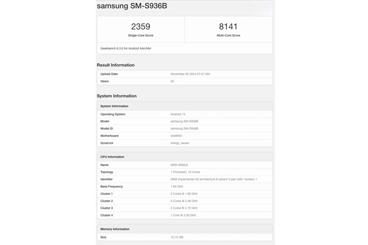 Samsung Galaxy S25+ Geekbench'te göründü: Bekleyenleri üzebilir