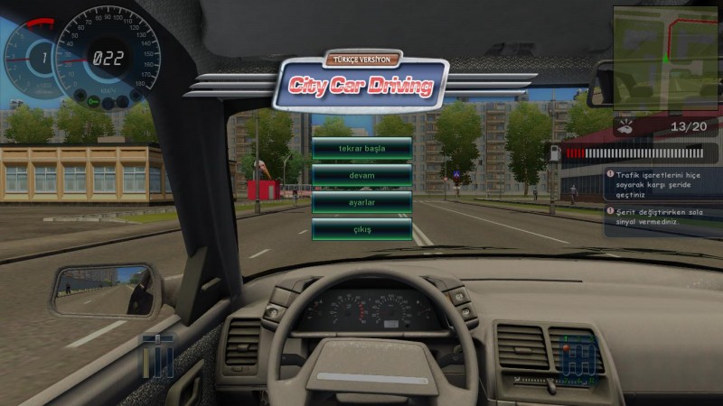  City Car Driving - 3D Instructor Araba Havalanma - Uçma Sorunu Çözüldü !!!