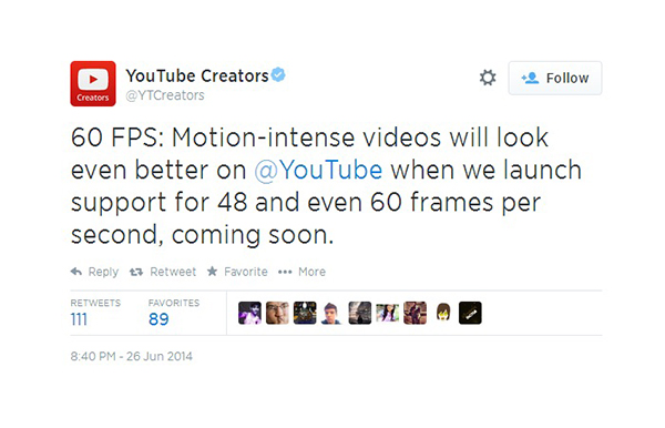 YouTube, 48 ile 60fps video oynatma desteğine kavuşuyor