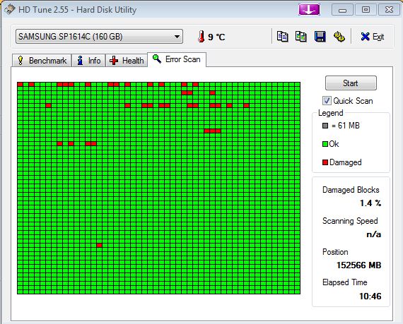  BAD SECTOR'lu hdd'ler...