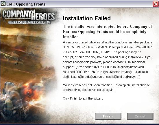  Company of Heroes Opposing Fronts YARDIM LÜTFEN