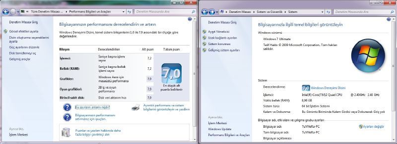  Windows 7 64 Bit 4 GB ram kullanılamıyor