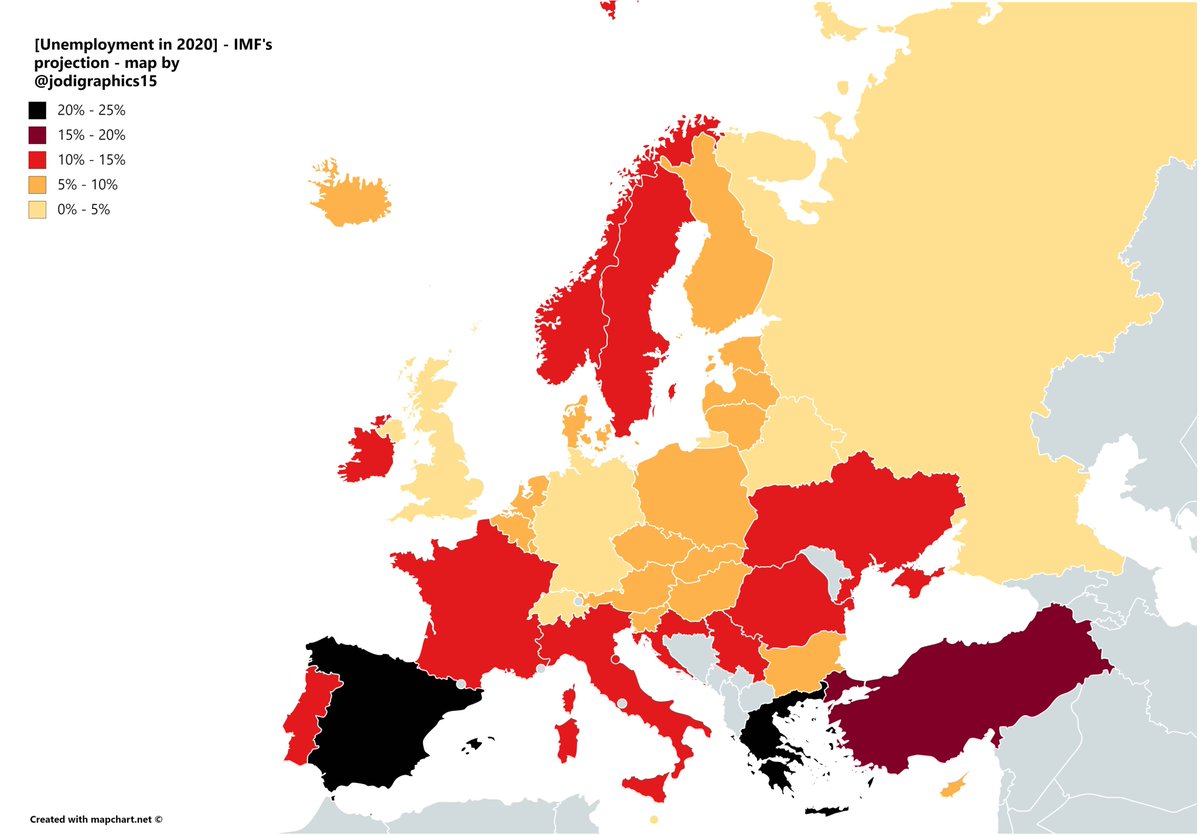 Карта европы 2020 года