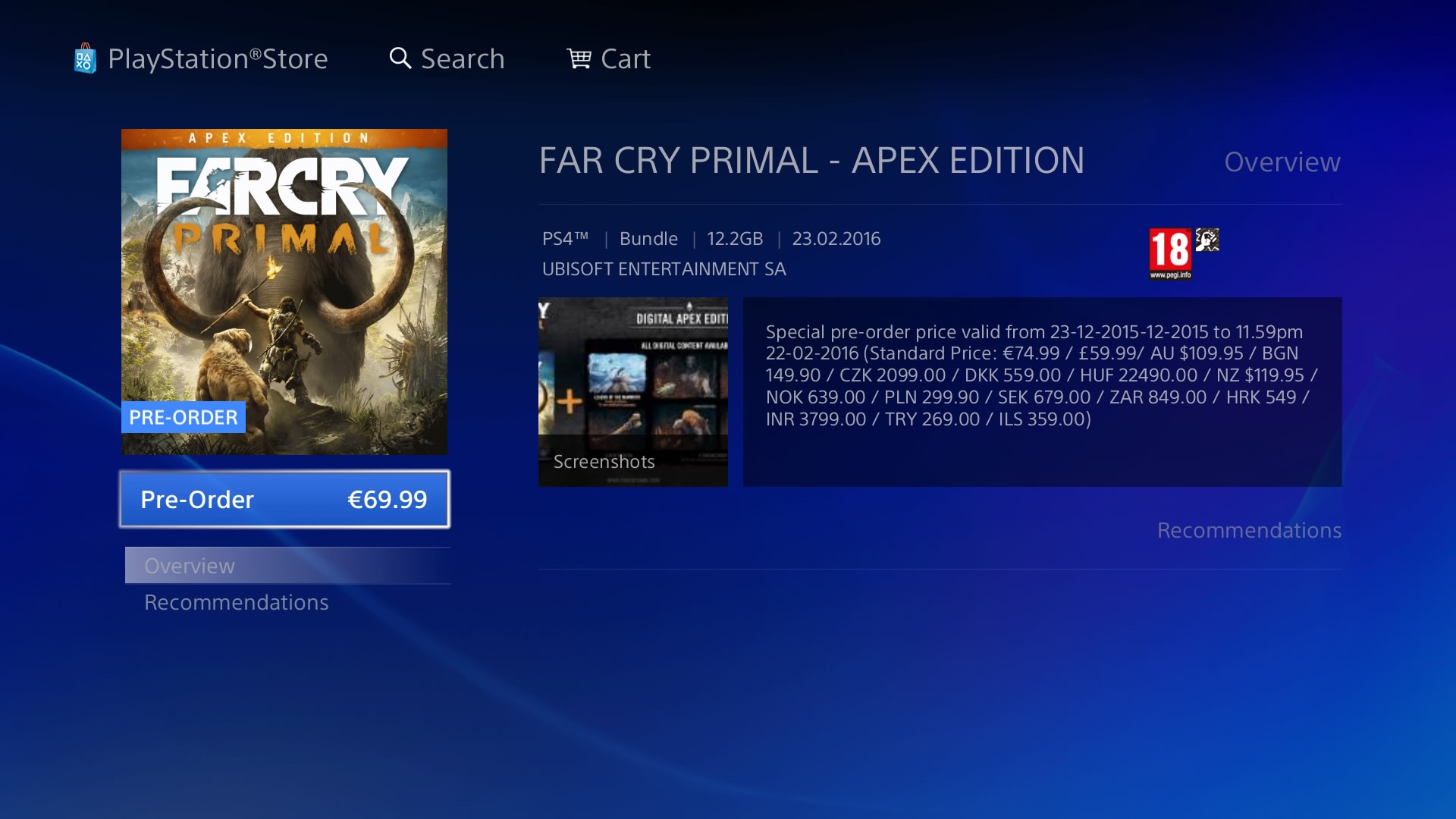  Far Cry Primal PS4 ANA KONU