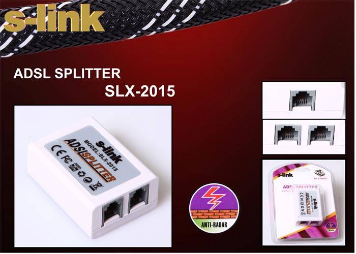  S-Link SLX-2015 Lüks Filtreli ADSL Splitter