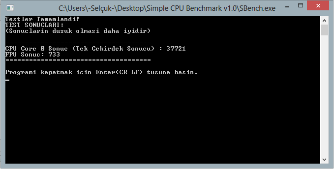  İşlemci FPU ve Tek Çekirdek CPU Performans Testi (Siz De Test Edin) [Güncel]
