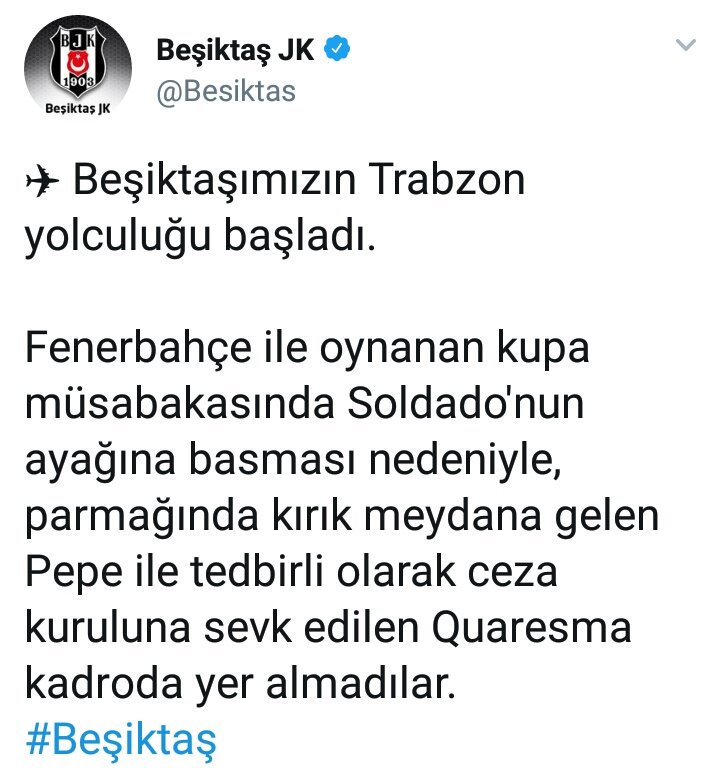 Beşiktaş Twitter Hesabı