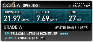  Speedtest.net server farkı