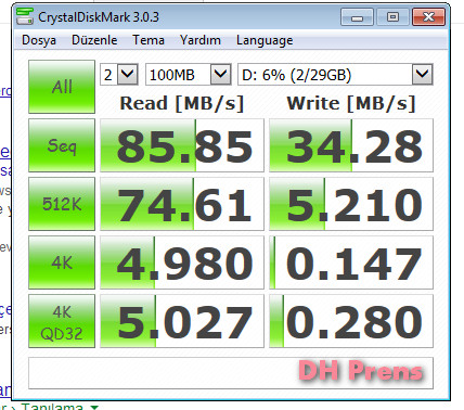  FLASH DISK TEST BAŞLIĞI!!!