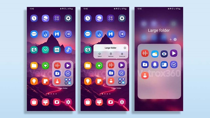 One UI 7 ile Samsung telefonlarda büyük klasörler oluşturulabilecek
